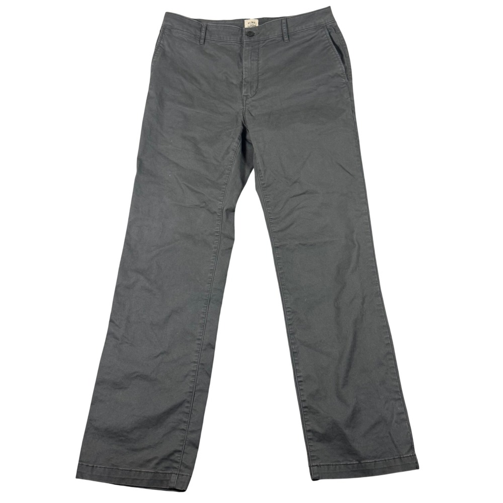 Flint and Tinder 365 Pants Mens 34x34 Gray Classic Fit Stretch Chino Straight